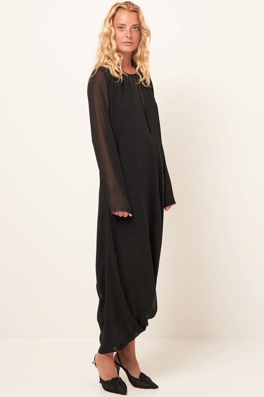 Maison Margiela oc11z0925 Maxi Dress in Black Size L / US 10 / IT 46 - 3 Thumbnail