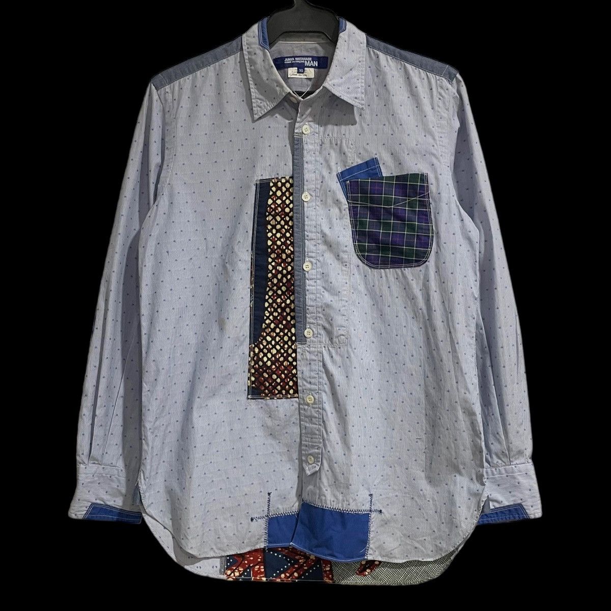 Comme des Garcons Man - Patchwork - L/S Button Up Shirt Size US XS / EU 42 / 0 - 1 Thumbnail