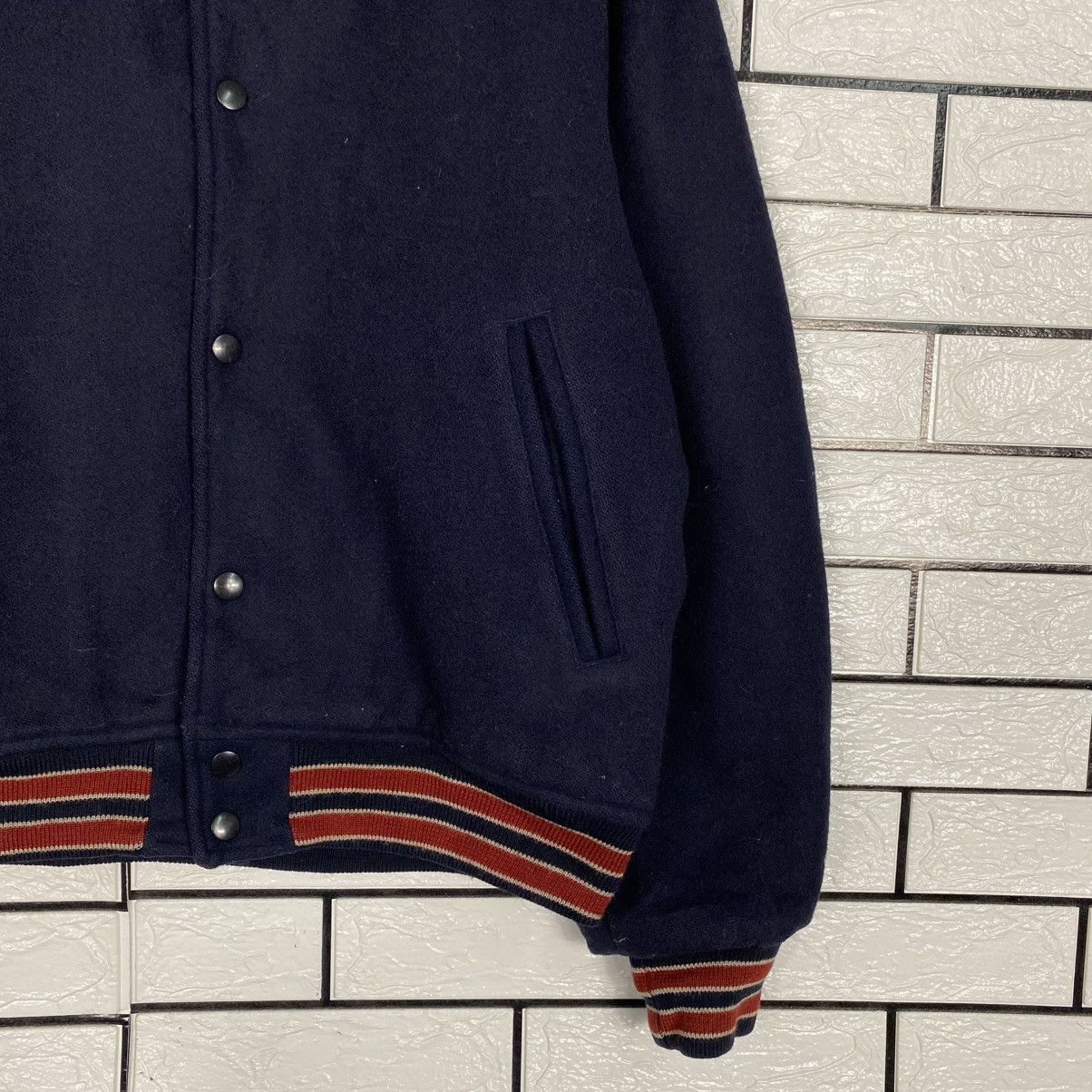 Japanese Brand 🔥VINTAGE WOOL BOMBER JACKET MEN’S FLANDRE ISSEY MIYAKE Size US M / EU 48-50 / 2 - 6 Thumbnail