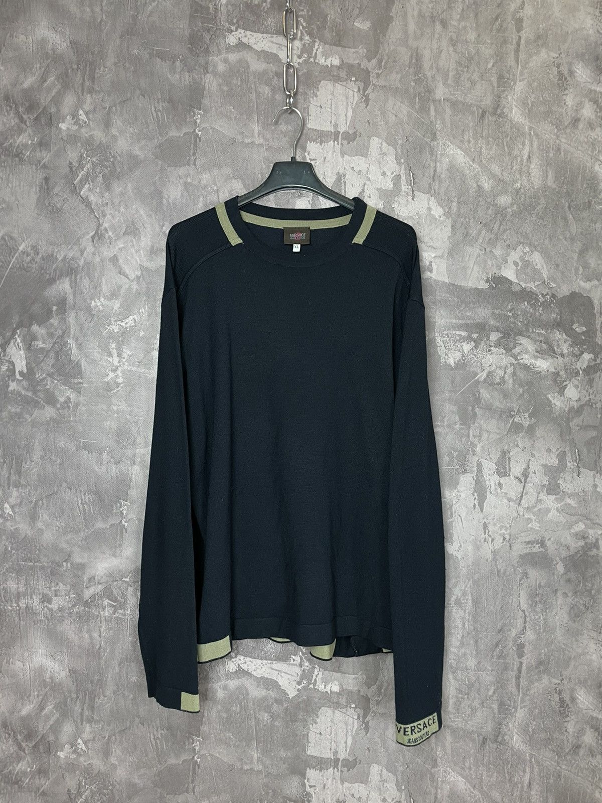 Versace Jeans Couture Vintage Versace Jeans Couture Sweater Wool Size US XL / EU 56 / 4 - 1 Thumbnail