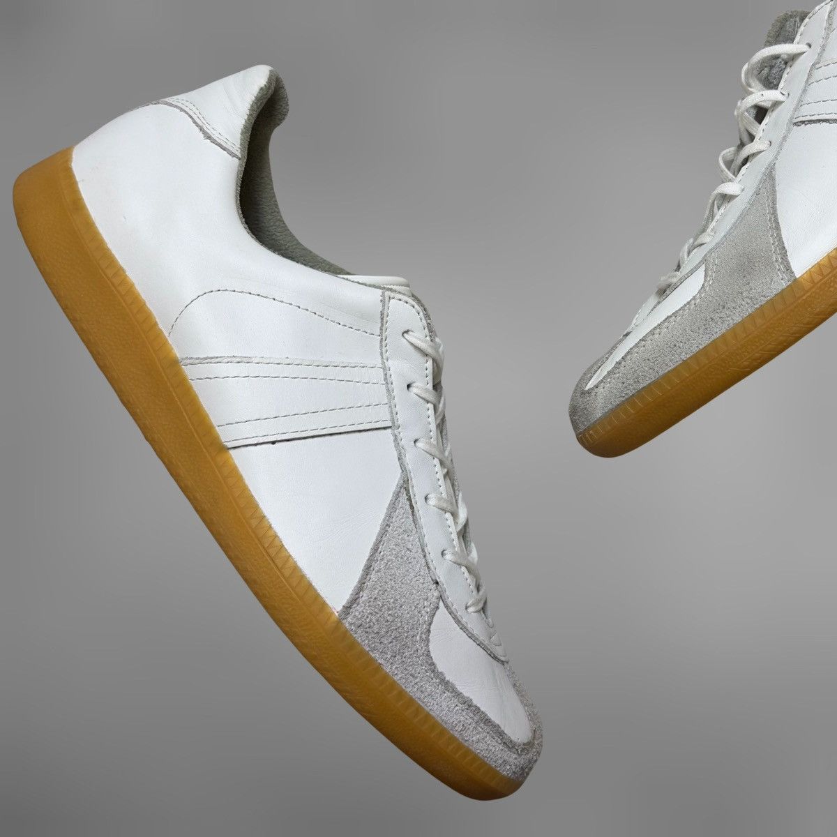 image of Bw Sport Vintage Replica Sneakers Off White in Gray/White, Men's (Size 11)