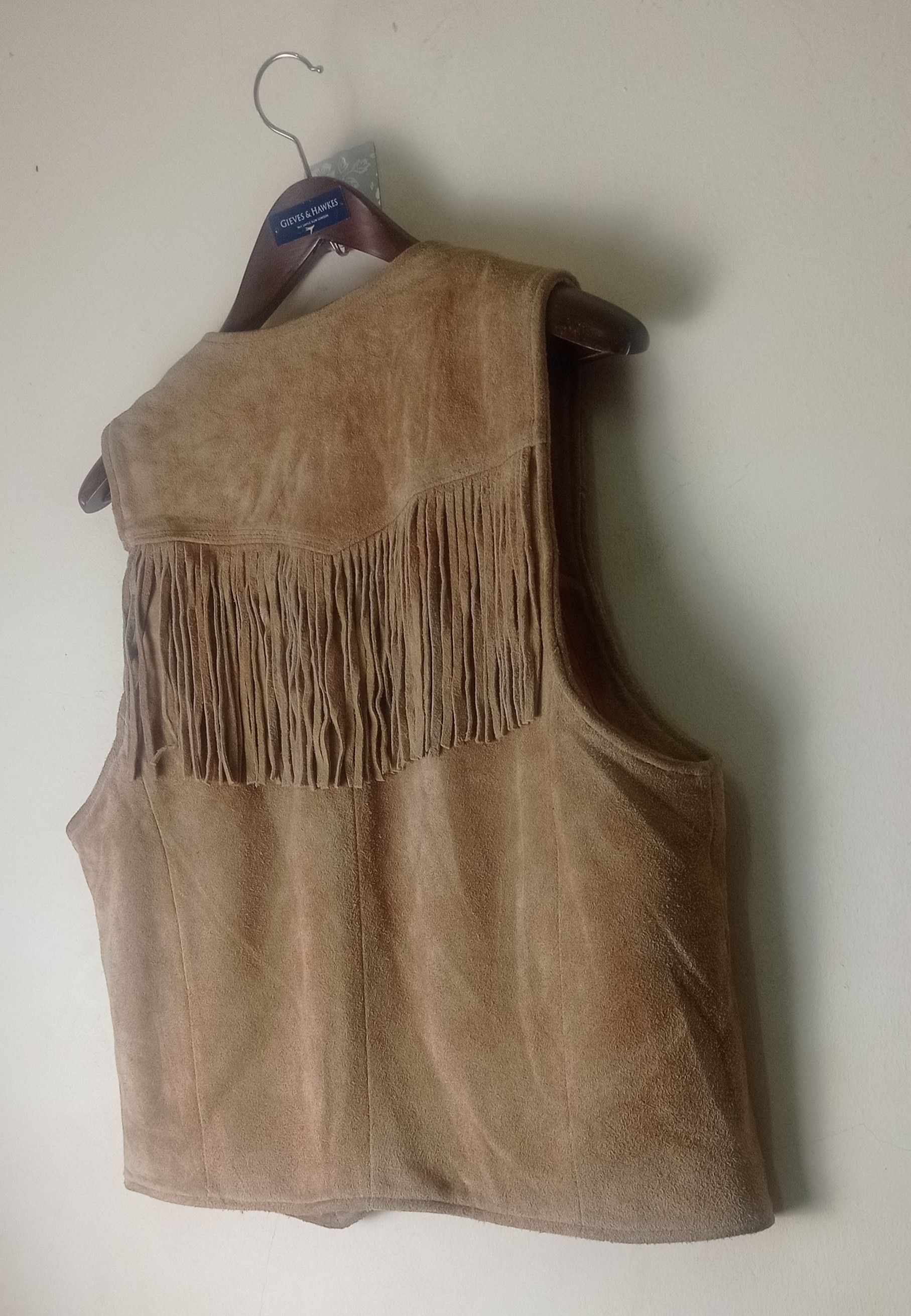 Native Vintage Houston Cowhide leather Vest Jacket Size US L / EU 52-54 / 3 - 2 Thumbnail