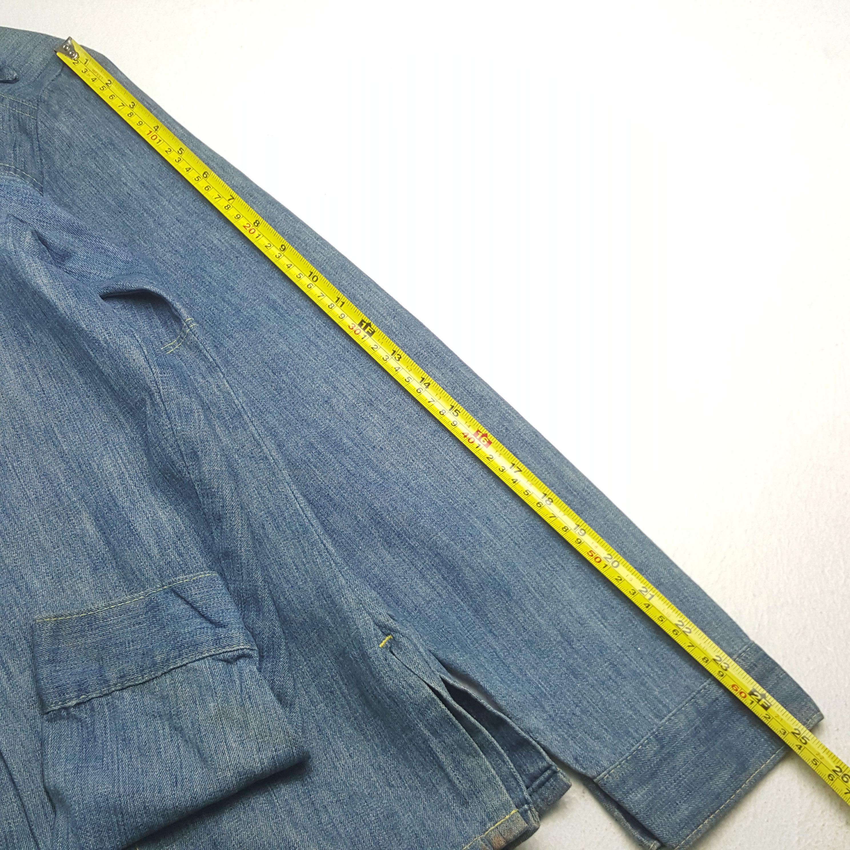 Japanese Brand Vintage Tiger Embroidery Japanese Bikers Denim Shirt RR9 Size US L / EU 52-54 / 3 - 7 Thumbnail