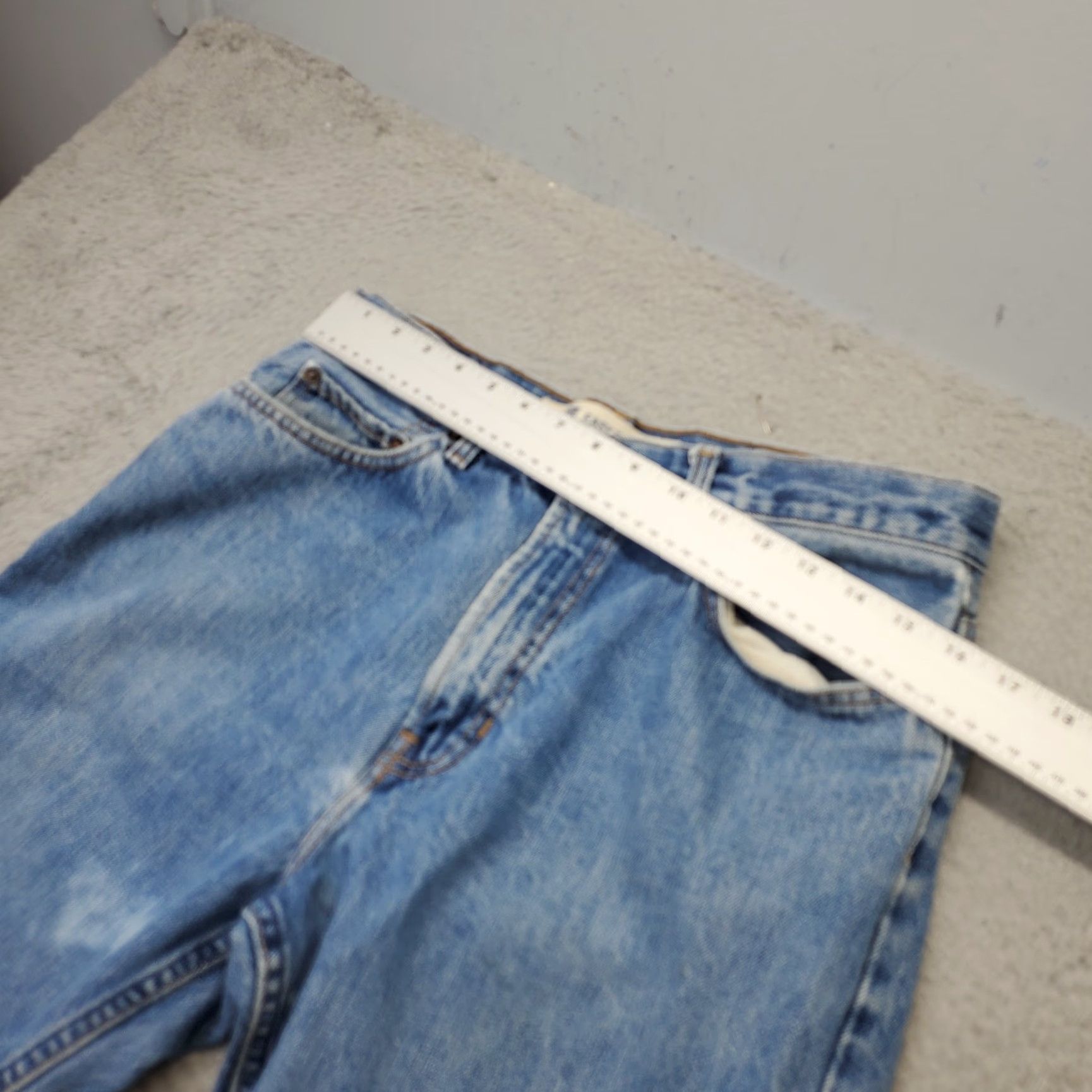 Gap GAP Mens Jeans Straight 33x32 Blue Denim Easy Fit Mid Rise Outdoor Denim Jeans Mens Size 33 Blue Streetwear Regular Rise 5-Pocket Size US 33 - 3 Thumbnail