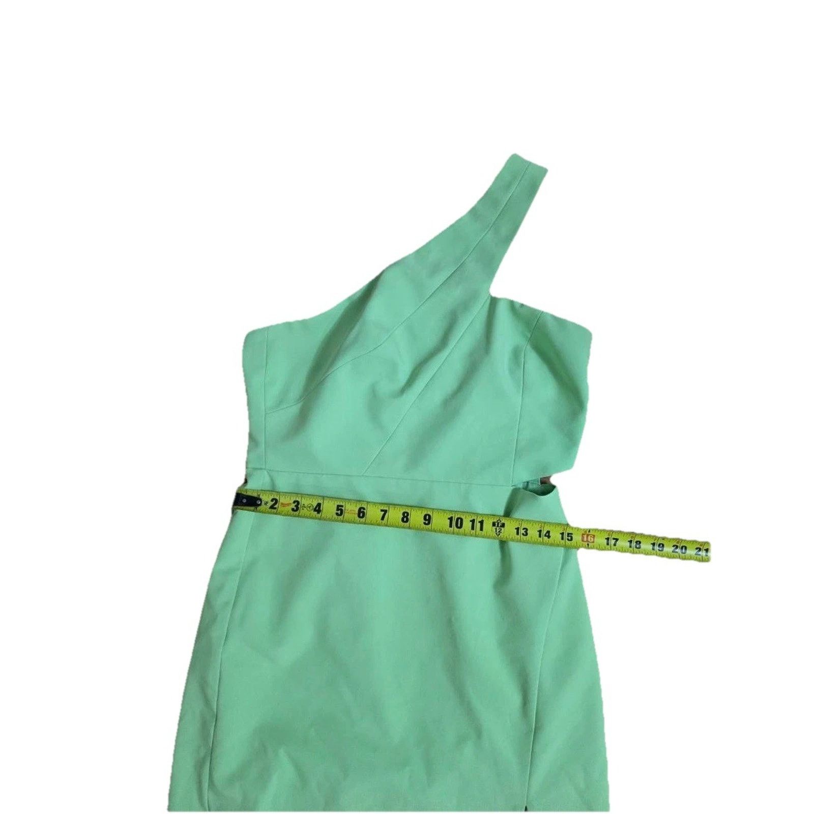 & Other Stories Aidan by Aidan Mattox Cutout Gown Green Size 10 A001116 Size L / US 10 / IT 46 - 7 Thumbnail