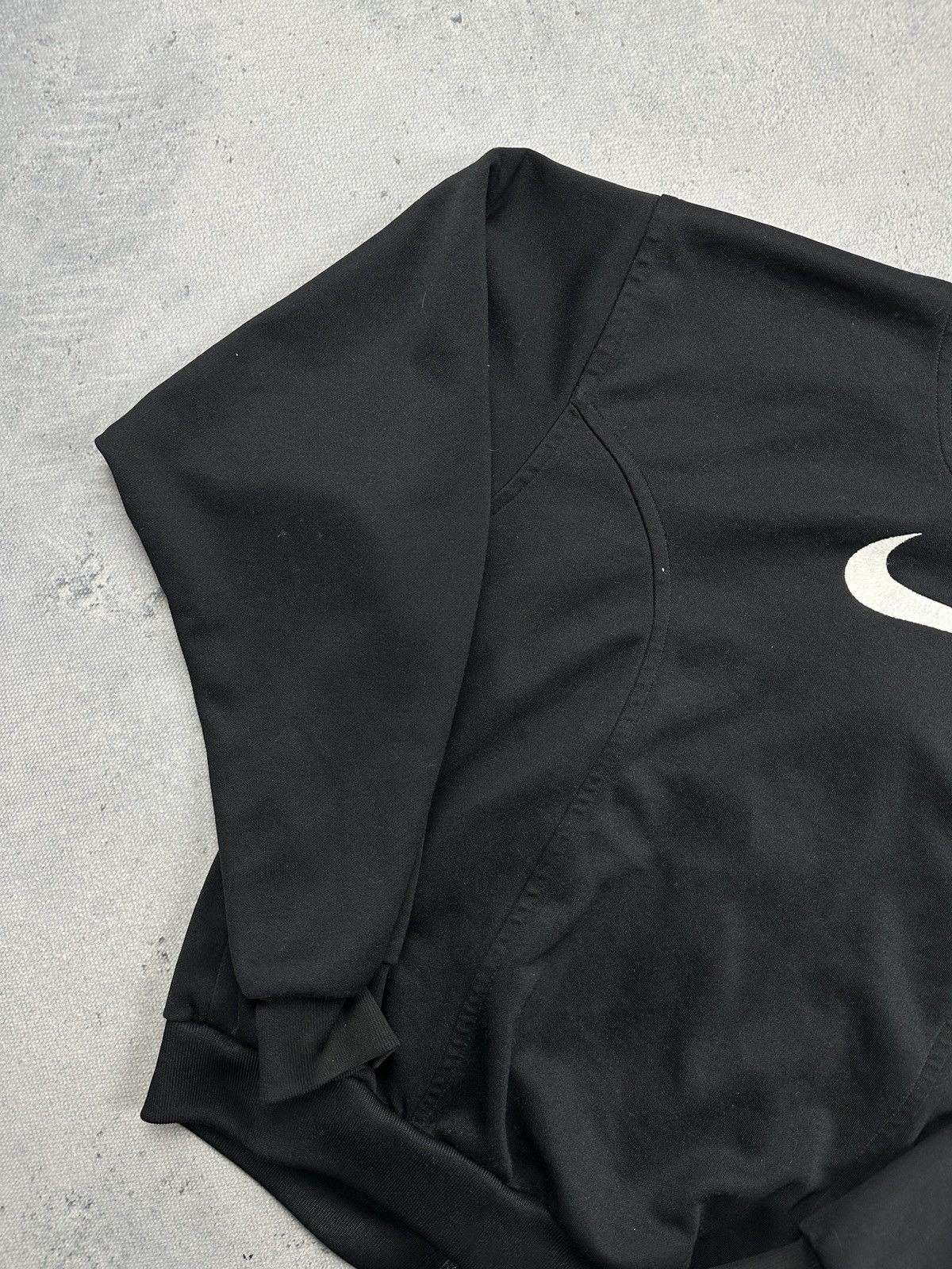 Nike Nike Vintage 90s Swoosh Track Jacket Black Full Zip Y2K Size S / US 4 / IT 40 - 6 Thumbnail