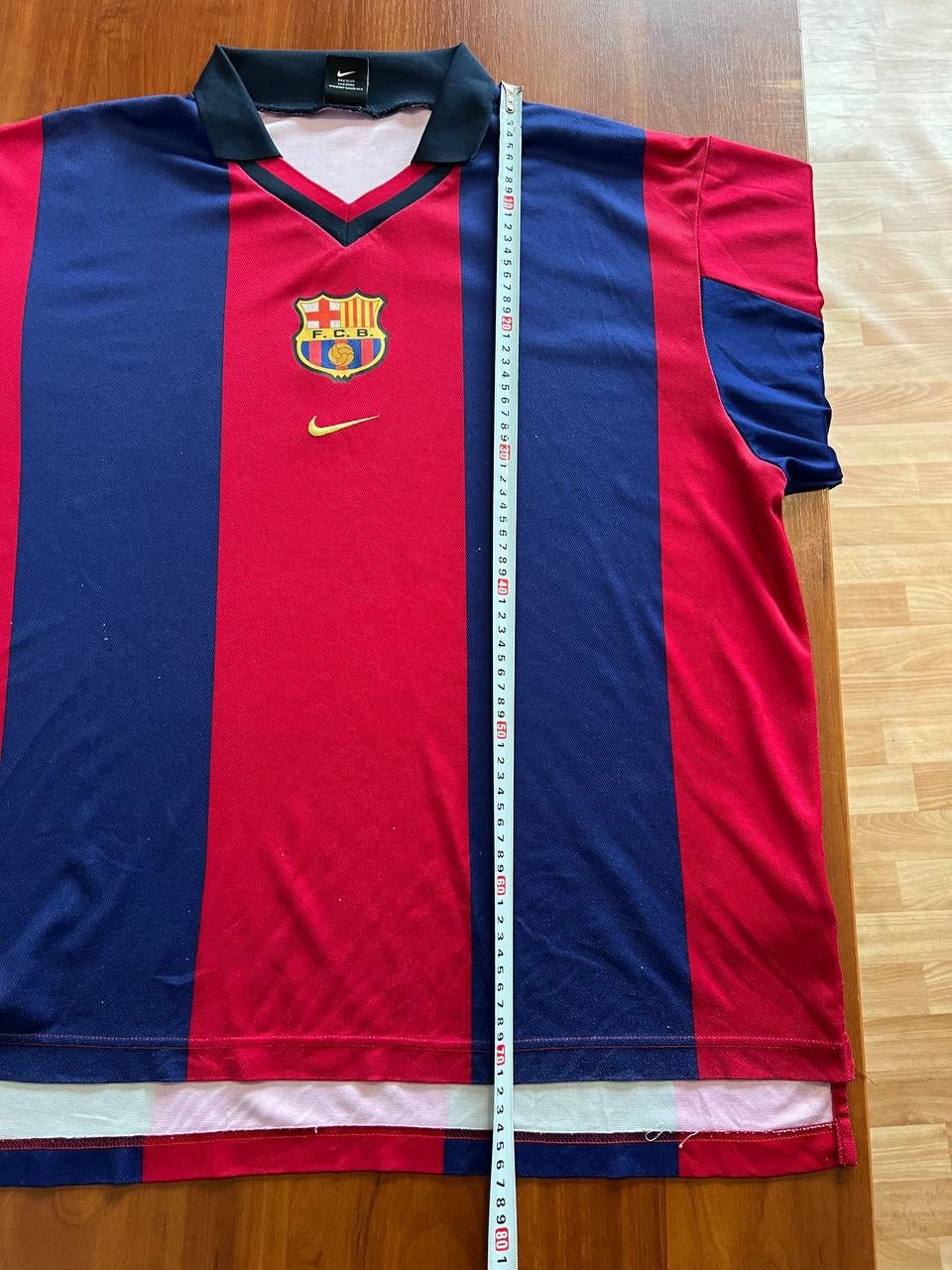 Nike 1998/99 BARCELONA FC HOME SOCCER JERSEY FOOTBALL SHIRT NIKE Size US XL / EU 56 / 4 - 21 Thumbnail