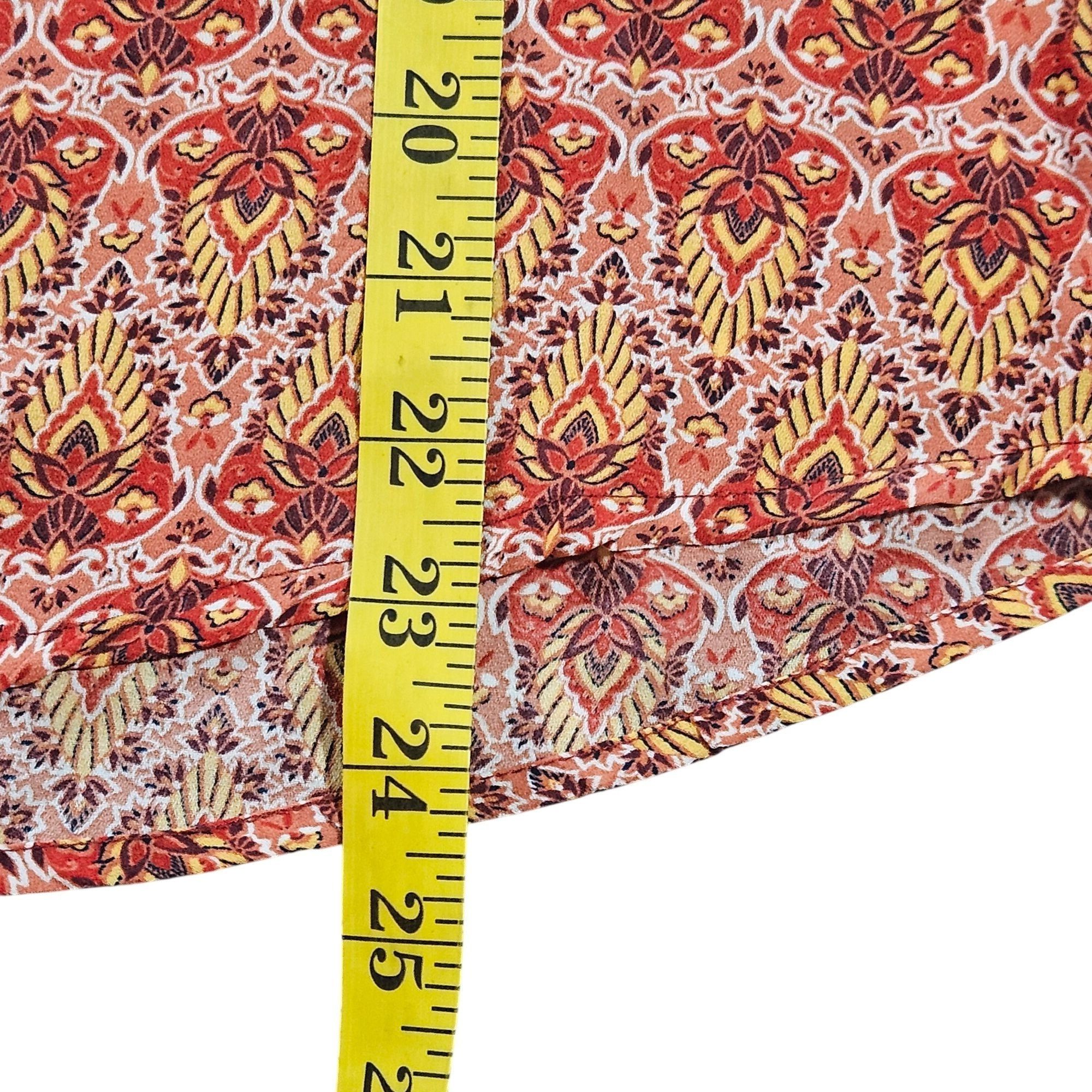 Other Lily White Boho Print Sleeveless Ruffle Tank Top M – Festiva Size M / US 6-8 / IT 42-44 - 5 Thumbnail