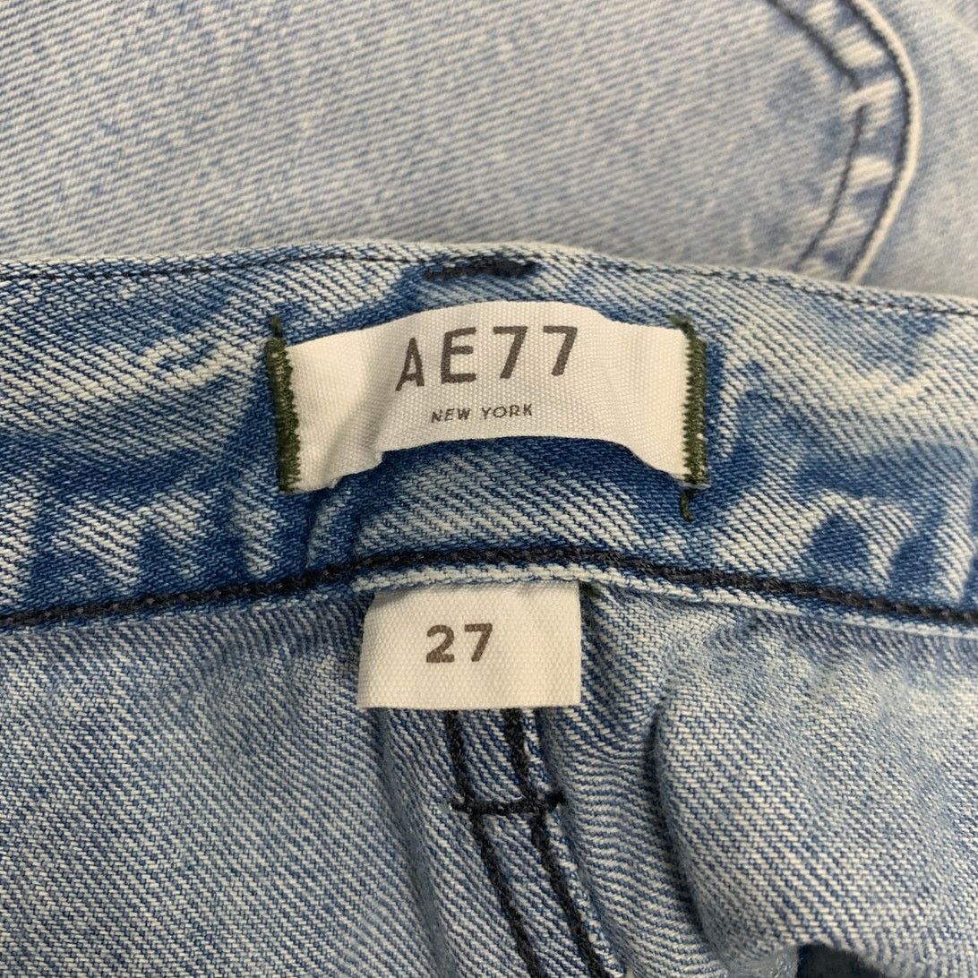 American Eagle Outfitters New American Eagle AE77 Womens 27 Cotton Blue Mom Jeans Size 30" / US 8 / IT 44 - 5 Thumbnail