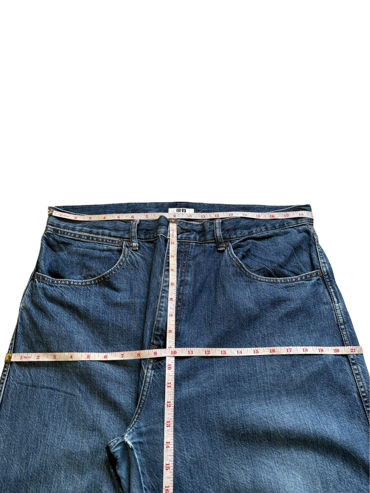 Christophe Lemaire × Japanese Brand × Uniqlo Vintage Uniqlo Blue Wash Loose Baggy Jeans Size US 38 / EU 54 - 12 Thumbnail