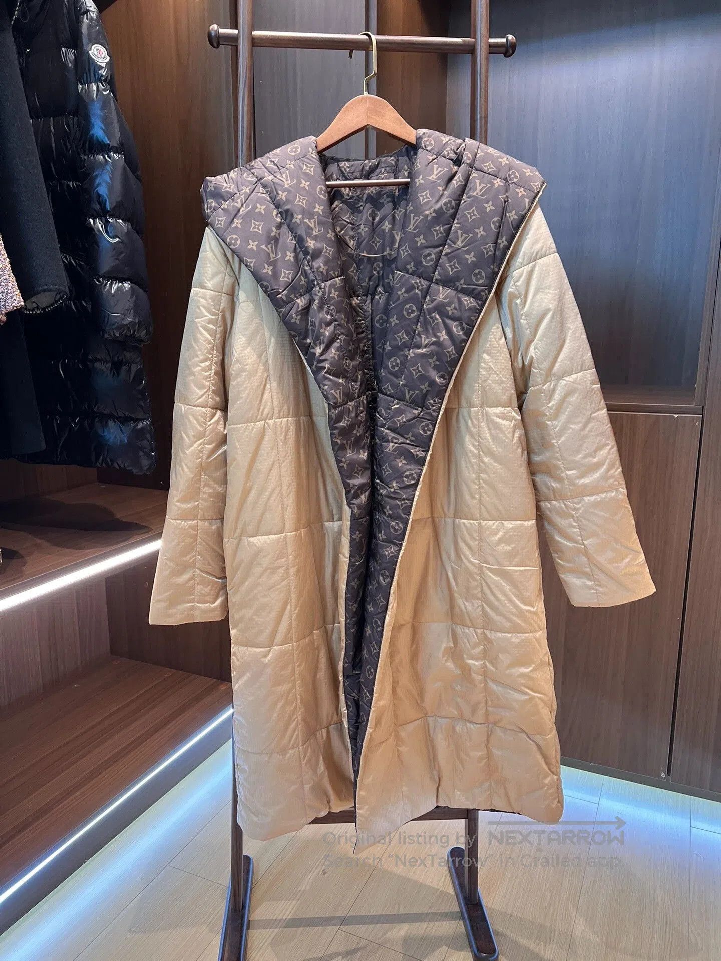 Louis Vuitton LV Monogram Long Quilted Coat. Size S / US 4 / IT 40 - 1 Thumbnail
