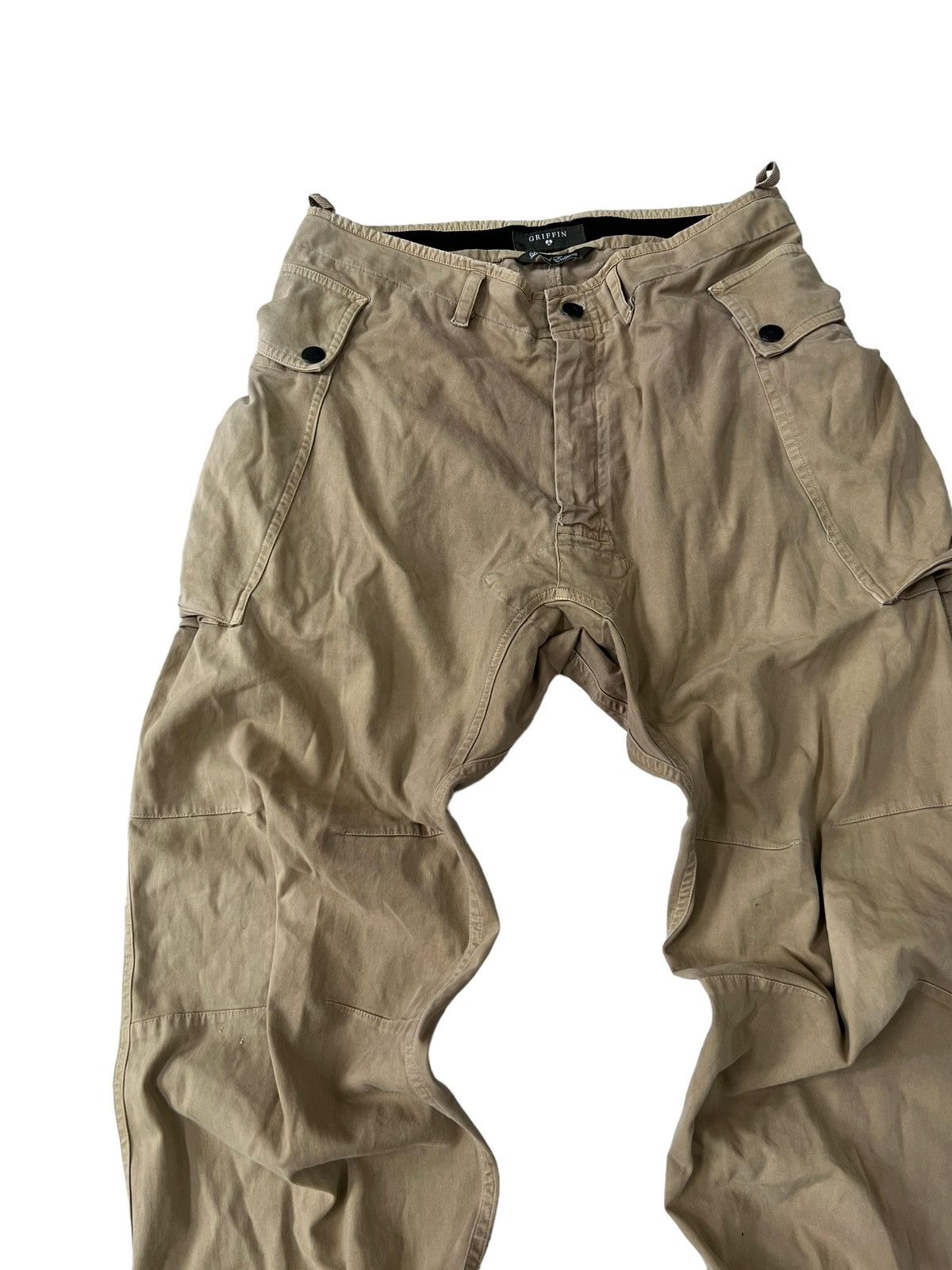 Griffin **SOLD** Griffin Moleskin Gas Mask Cargo Flared Pante Size US 31 - 4 Thumbnail