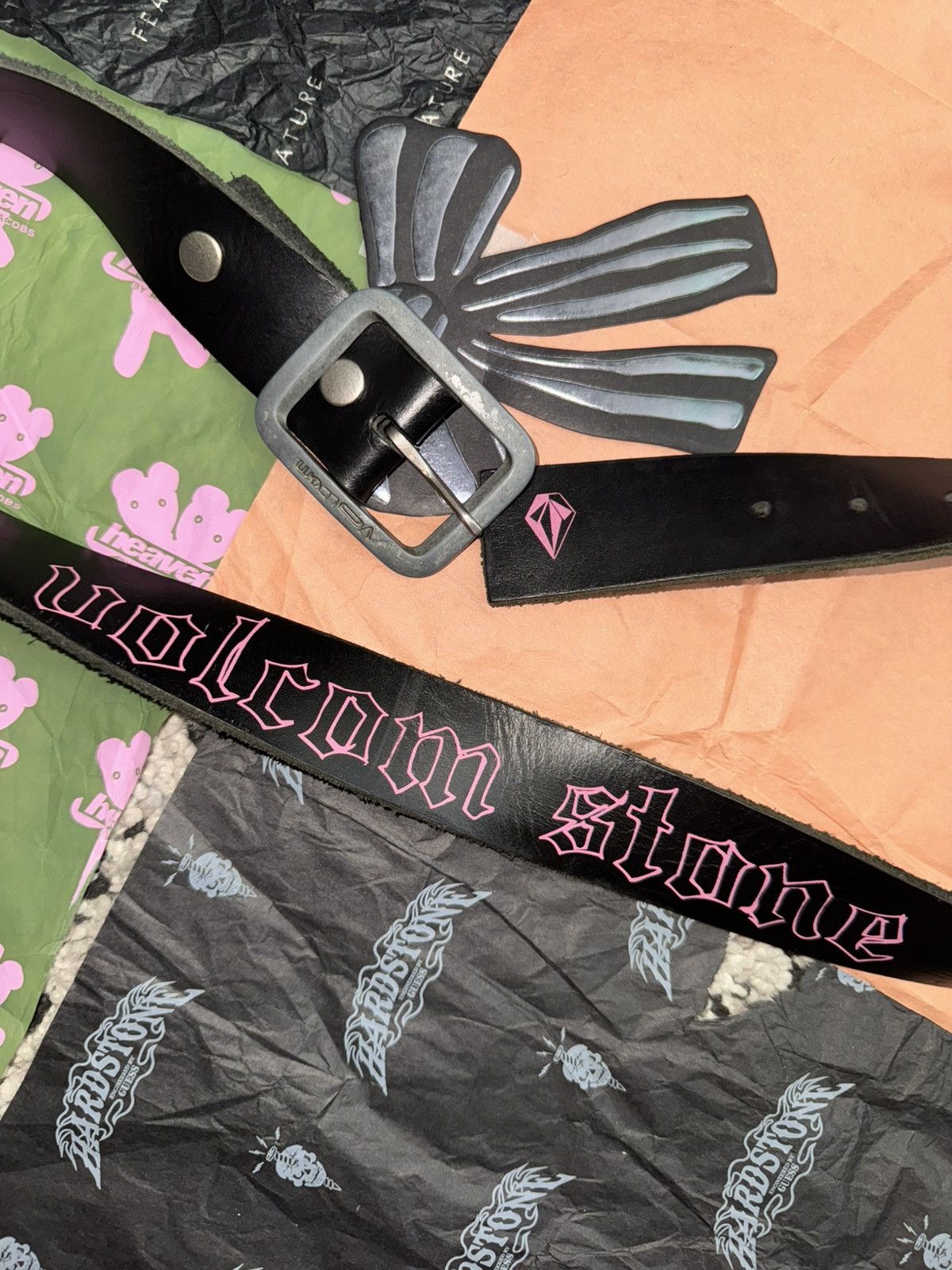 Volcom Vintage Volcom Leather belt Size 32 - 2 Thumbnail