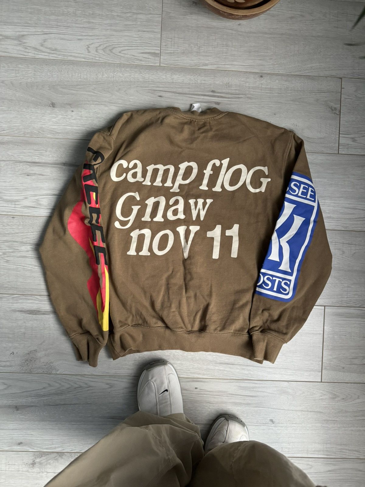 Rap Tees × Vintage Lucky me I see ghost camp flog gnaw nov 11 sweatshirt Size US S / EU 44-46 / 1 - 6 Thumbnail