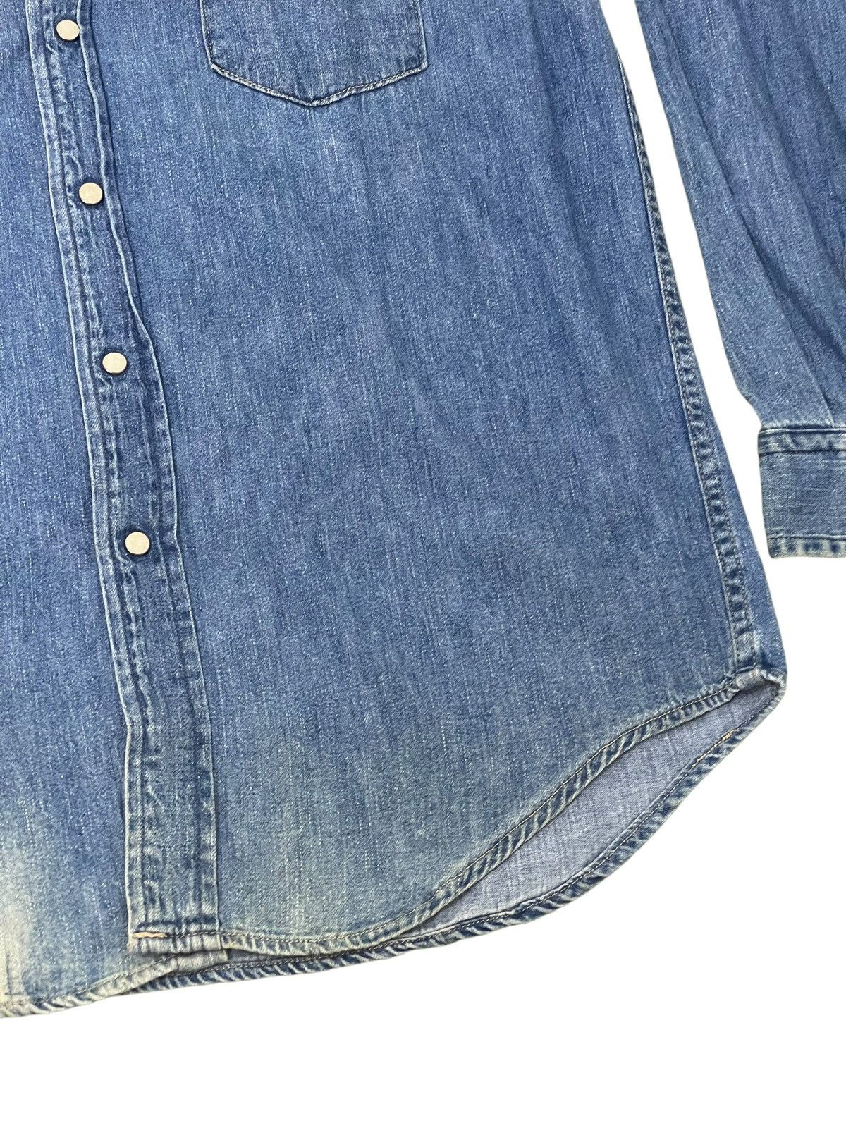 Blue Blue Japan Sun Faded Blue Blue Japan Denim Shirt Westerner 6🟩0 Size US M / EU 48-50 / 2 - 4 Thumbnail