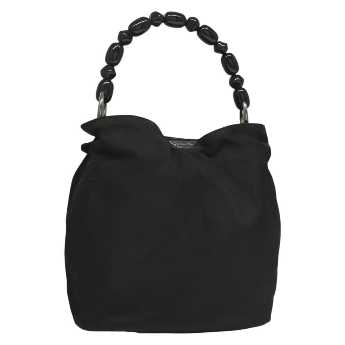 Dior DIOR Maris Pearl Hand Bag Nylon Black Silver Size ONE SIZE - 1 Thumbnail