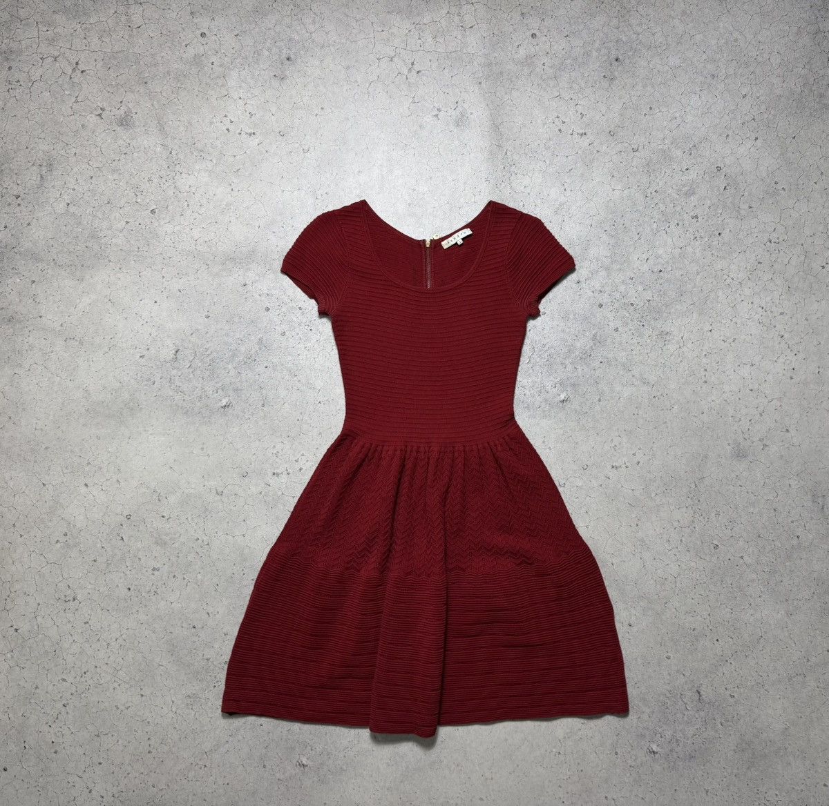 Sandro Sandro Red Knit Dress Size S / US 4 / IT 40 - 2 Thumbnail