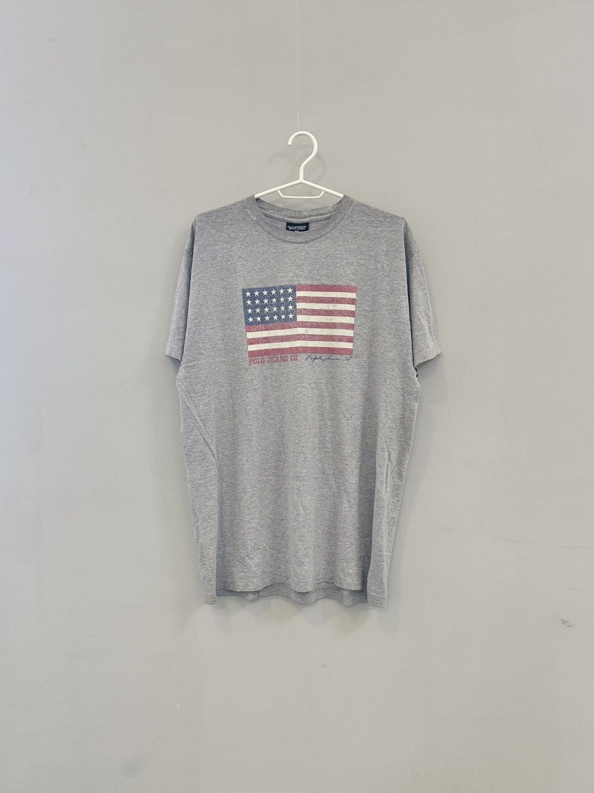 Polo Ralph Lauren × Ralph Lauren × Vintage Polo Ralph Lauren Jeans CO vintage Flag T-Shirt Size US M / EU 48-50 / 2 - 1 Thumbnail