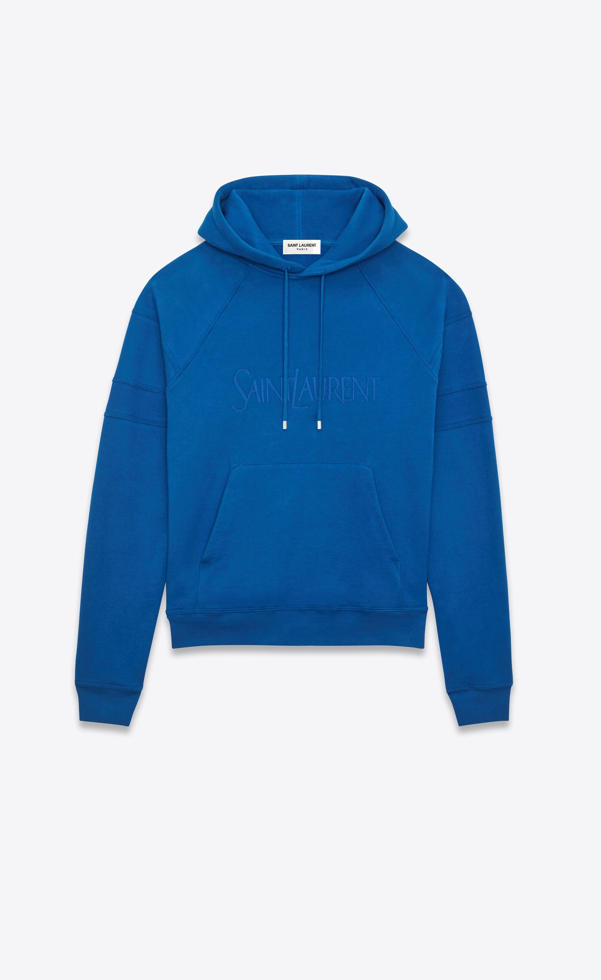 Saint Laurent Paris o1s1wg110225 732313 Hoodie in Blue Size US XS / EU 42 / 0 - 1 Thumbnail