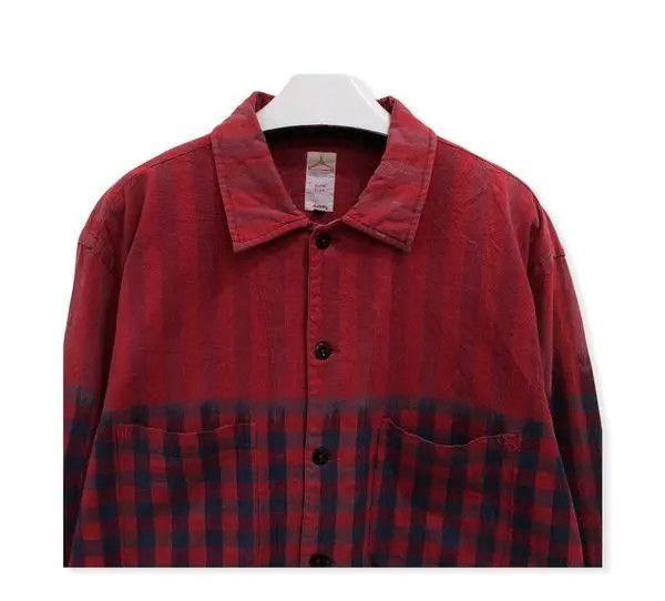 Japanese Brand Japanese Brand Slow Side Plaid Tartan Flannel Shirt 👕 Size US L / EU 52-54 / 3 - 2 Thumbnail