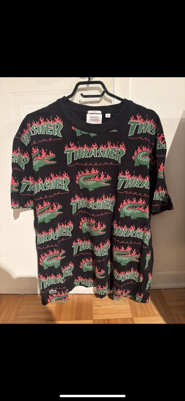 Lacoste × Thrasher Lacoste x thrasher oversized t-shirt Size US L / EU 52-54 / 3 - 1 Thumbnail