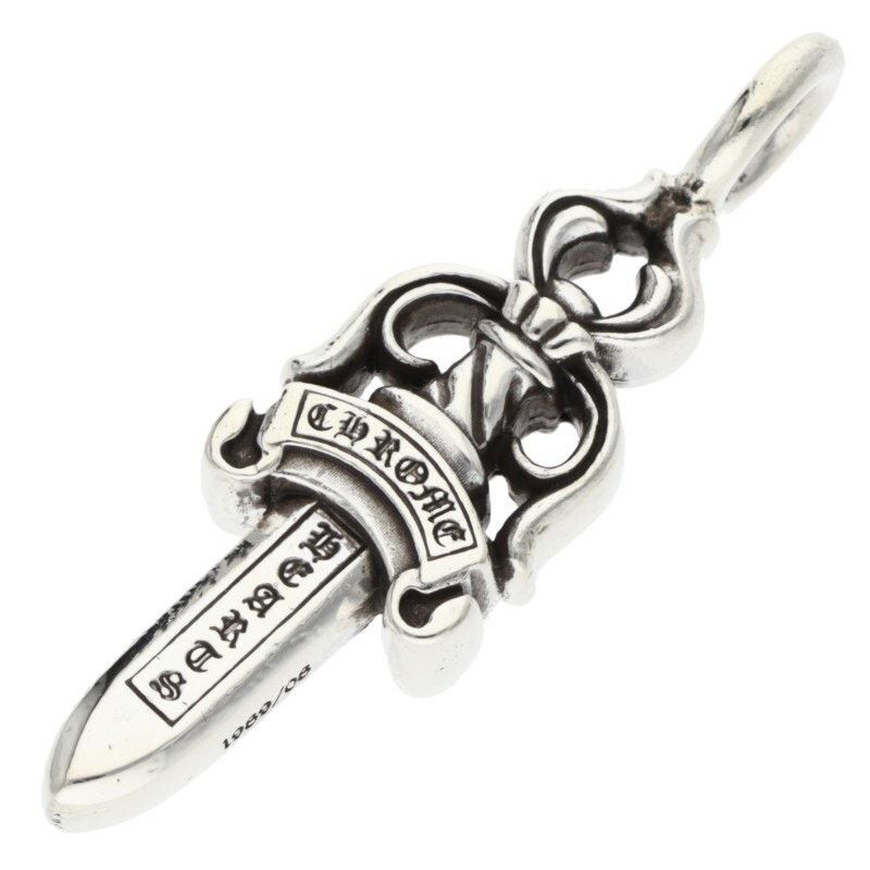 Chrome Hearts Chrome hearts double dagger pendant & paper chain