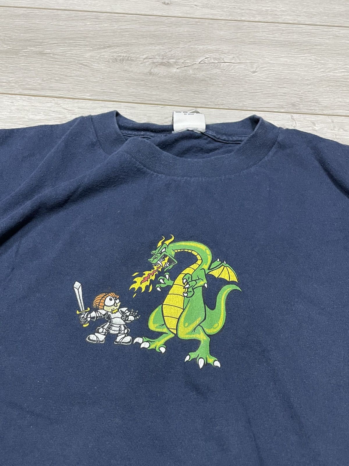 Vintage Vintage To The Edge Skate Shirt. Fart flame dragon humor USA Size US XL / EU 56 / 4 - 7 Thumbnail