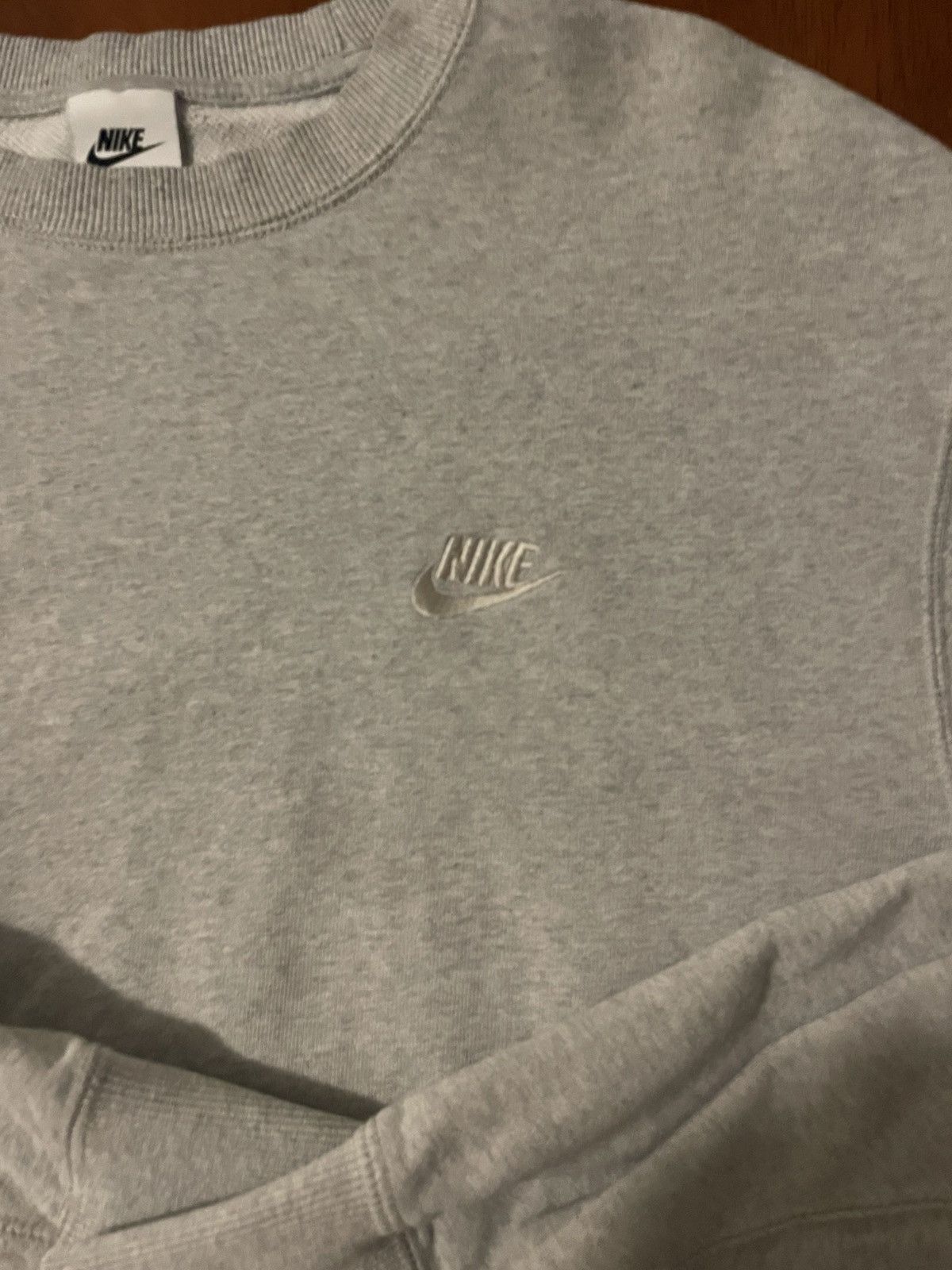 Nike Nike Sportswear Club Fleece Sweatshirt - Heather Grey -Large Size US L / EU 52-54 / 3 - 2 Thumbnail