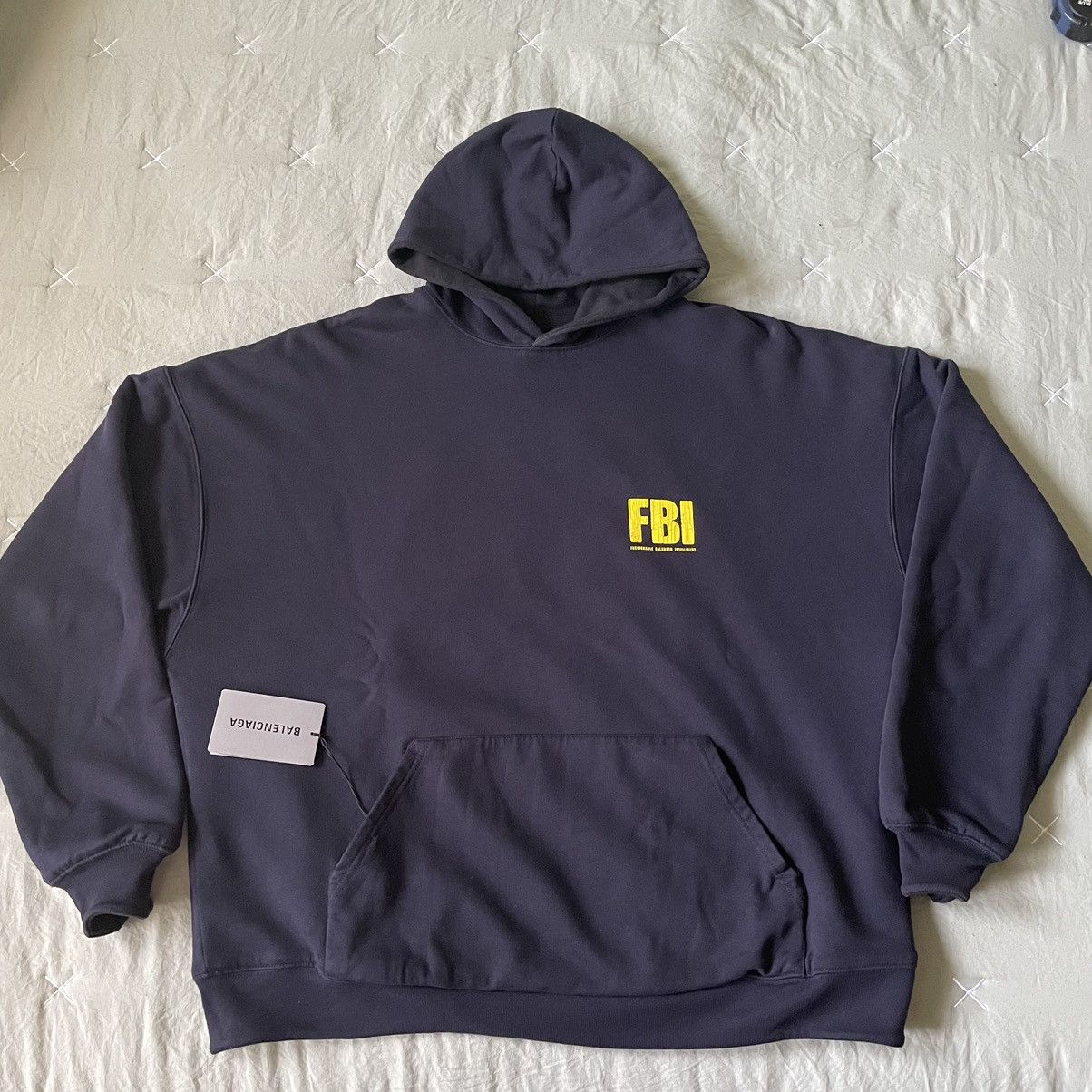 バレンシアガ balenciaga FBI tiger hoodie パーカー Balenciaga Fbi Year Of Tiger Black Cotton Hoodie | italist