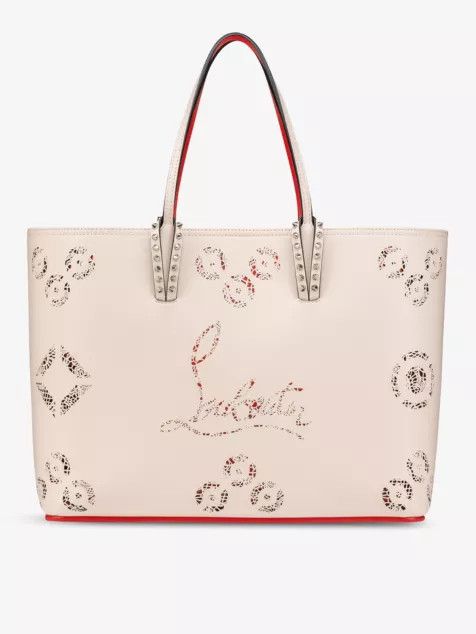 Christian Louboutin o1bcso1str0825 Size:OS/Cabata Perforated Tote Bag in Beige Size ONE SIZE - 1 Thumbnail