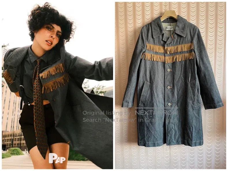 Comme des Garcons Comme des Garcons Denim Fringe Jacket Size S / US 4 / IT 40 - 1 Thumbnail