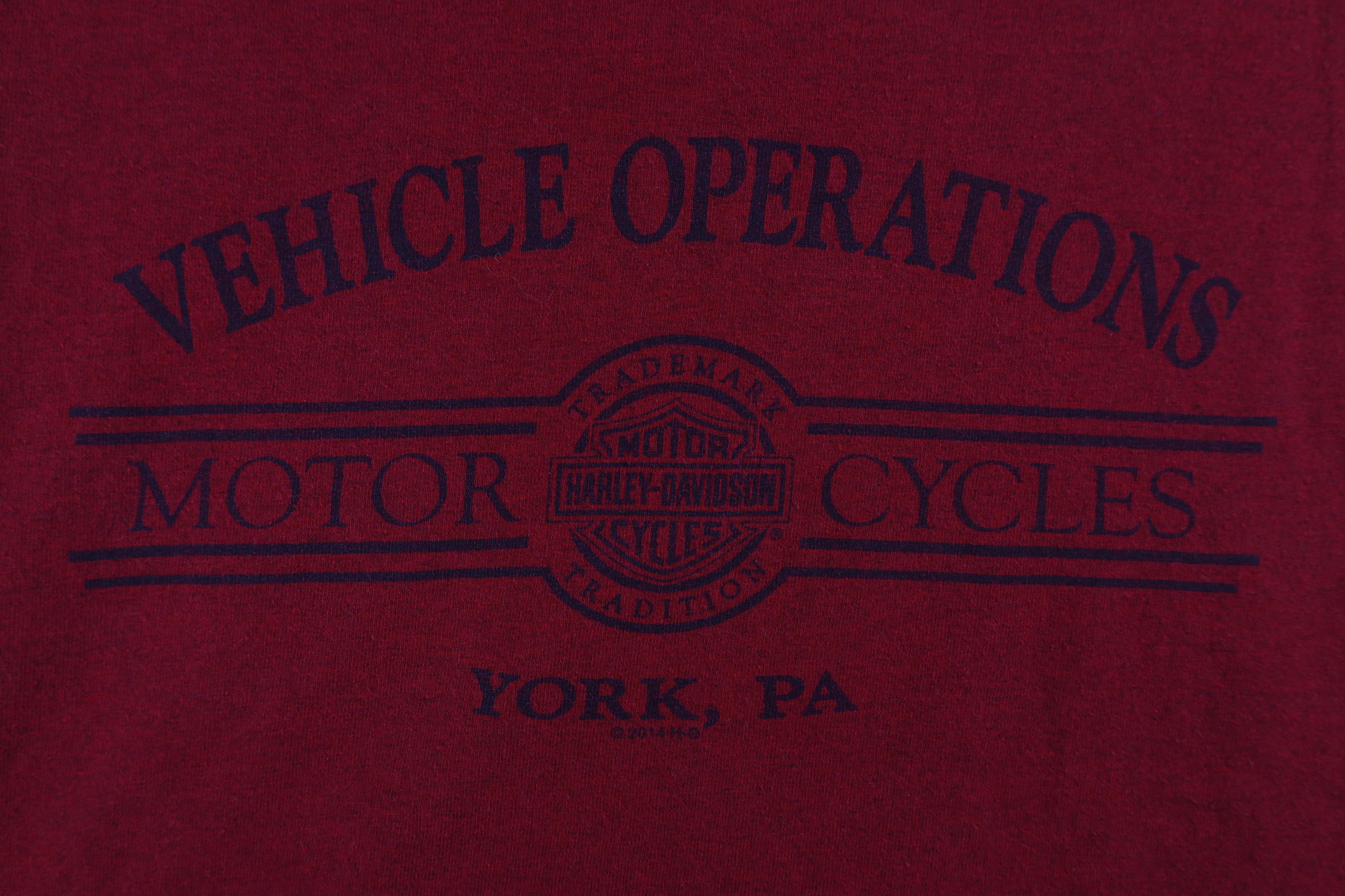 Harley Davidson × Vintage Vintage Y2K Harley Davidson Spell Out Big Logo T-Shirt Red Size US XXL / EU 58 / 5 - 9 Thumbnail