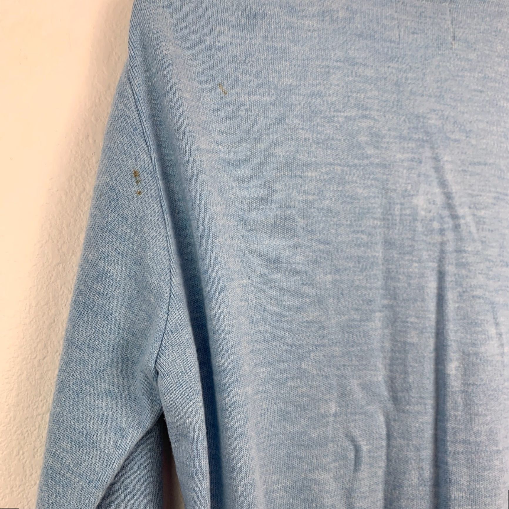 JCPenney Vintage JcPenney The Mens Shop Blue V-Neck Sweater Mens Large Shirt Mens L Blue Disco 1970s Mens Size US L / EU 52-54 / 3 - 5 Thumbnail