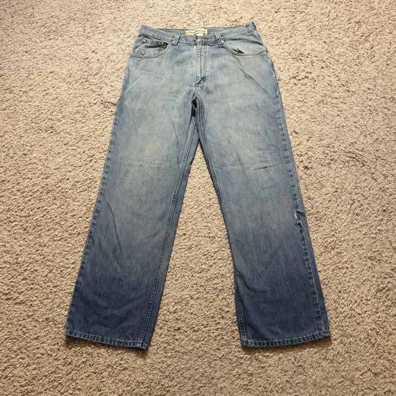 Bullhead Denim Co. Y2K Vintage Bullhead Wide Leg Baggy Streetwear Jeans 34" Size US 34 / EU 50 - 2 Thumbnail