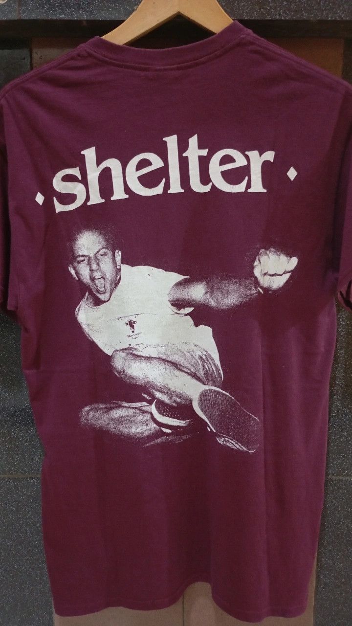 Band Tees Shelter Band "Stage Dive" Maroon T-Shirt Size US M / EU 48-50 / 2 - 2 Thumbnail