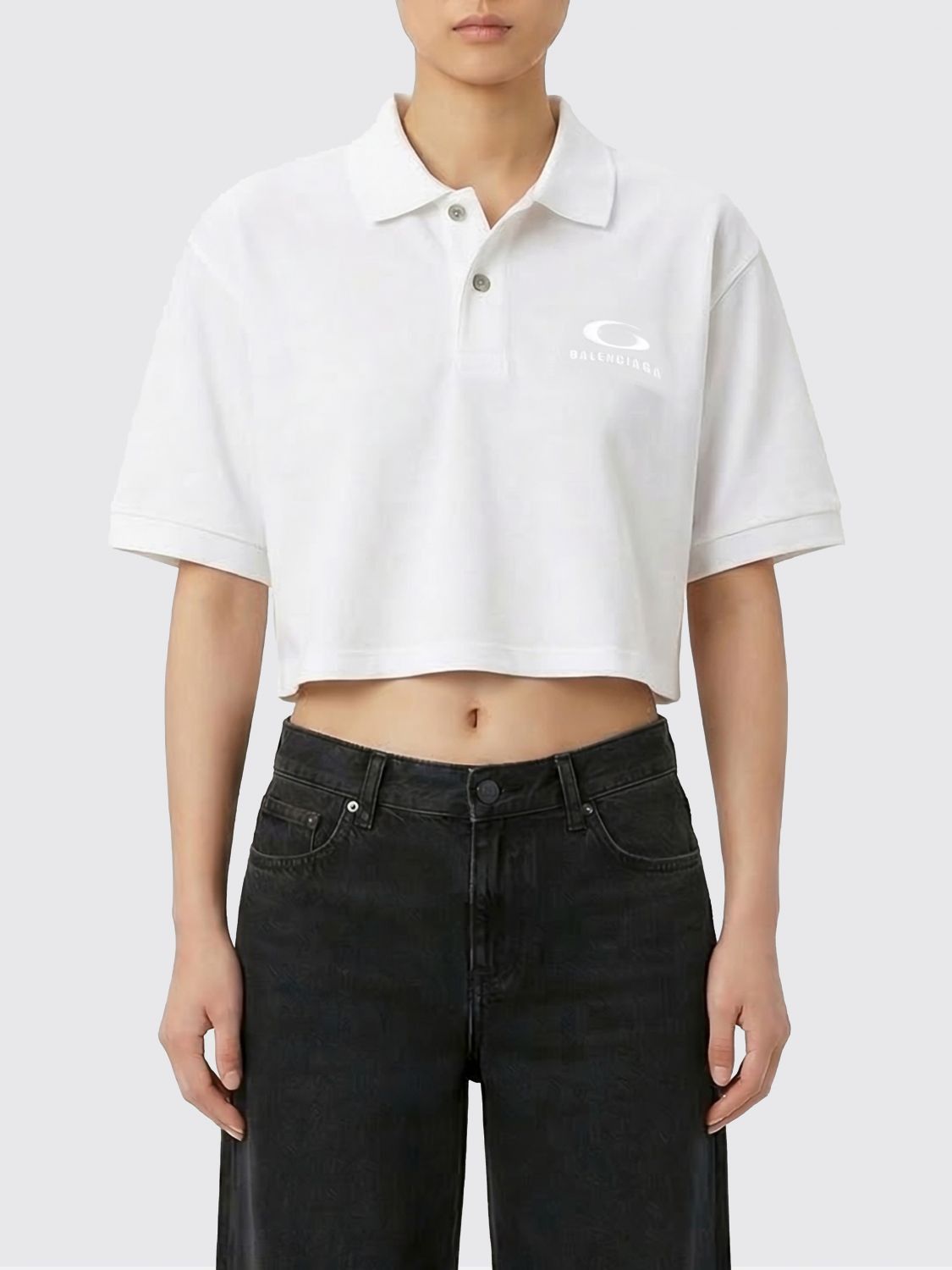 Balenciaga Balenciaga Polo Shirt Woman White Size XS / US 0-2 / IT 36-38 - 1 Thumbnail