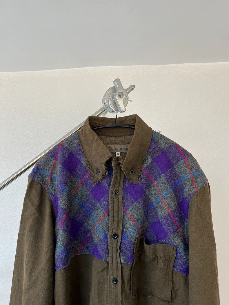 Yohji Yamamoto yohji Yamamoto Fringe-paneled wool-blend shirt 2503-Nextarr Size US L / EU 52-54 / 3 - 3 Thumbnail