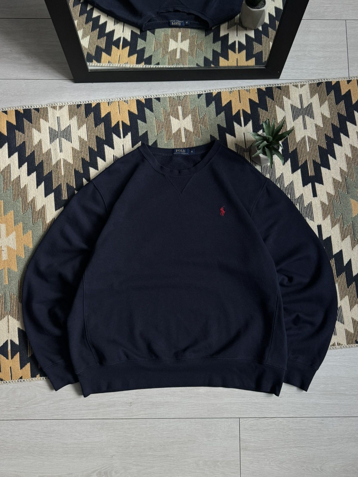 Polo Ralph Lauren Vintage Polo Ralph Lauren Navy Sweatshirt Size US XL / EU 56 / 4 - 1 Thumbnail