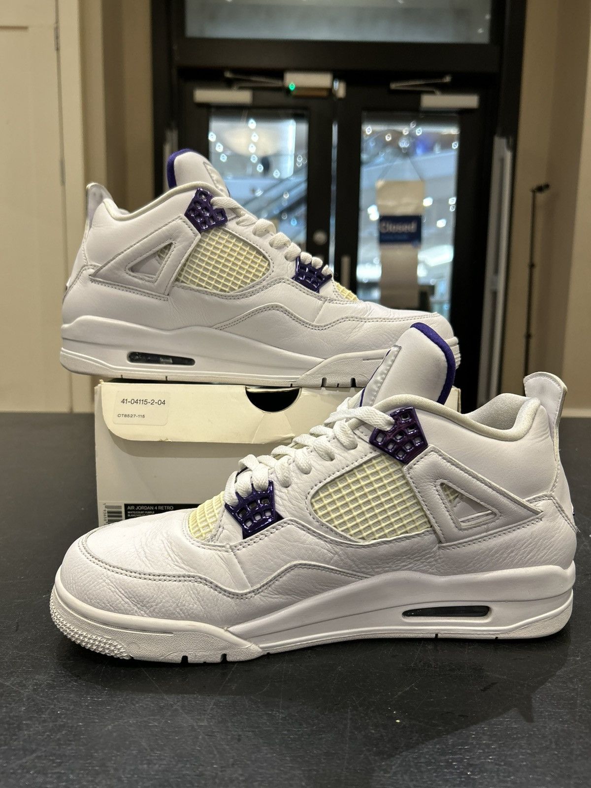 Jordan Brand Jordan 4 Retro ‘Metallic Purple’ Size US 11 / EU 44 - 2 Thumbnail