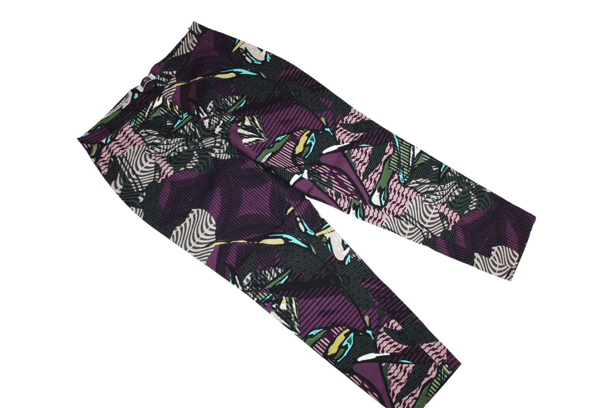 Krizia Uomo PerTe Krizia Lining Waffle Cotton Woven Floral Trouser Size 32" / US 10 / IT 46 - 3 Thumbnail