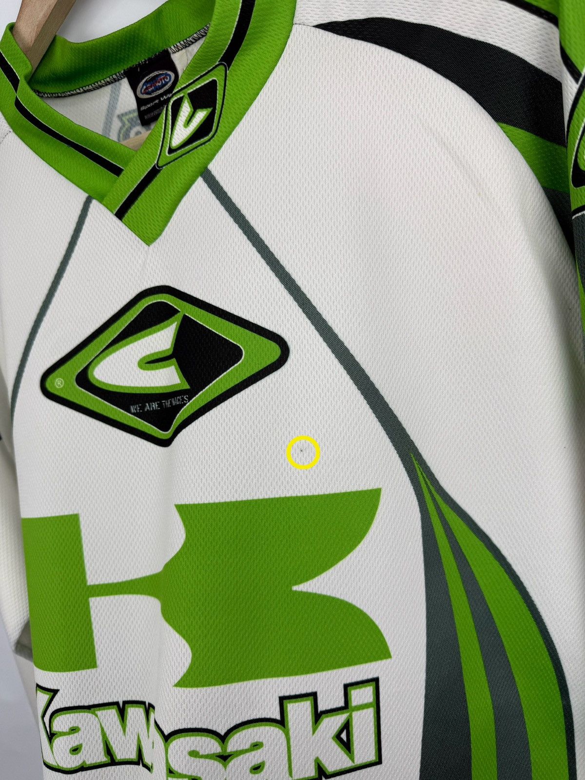🇯🇵 Vintage Y2K CEMOTO Kawasaki Motocross Enduro Racing Jersey