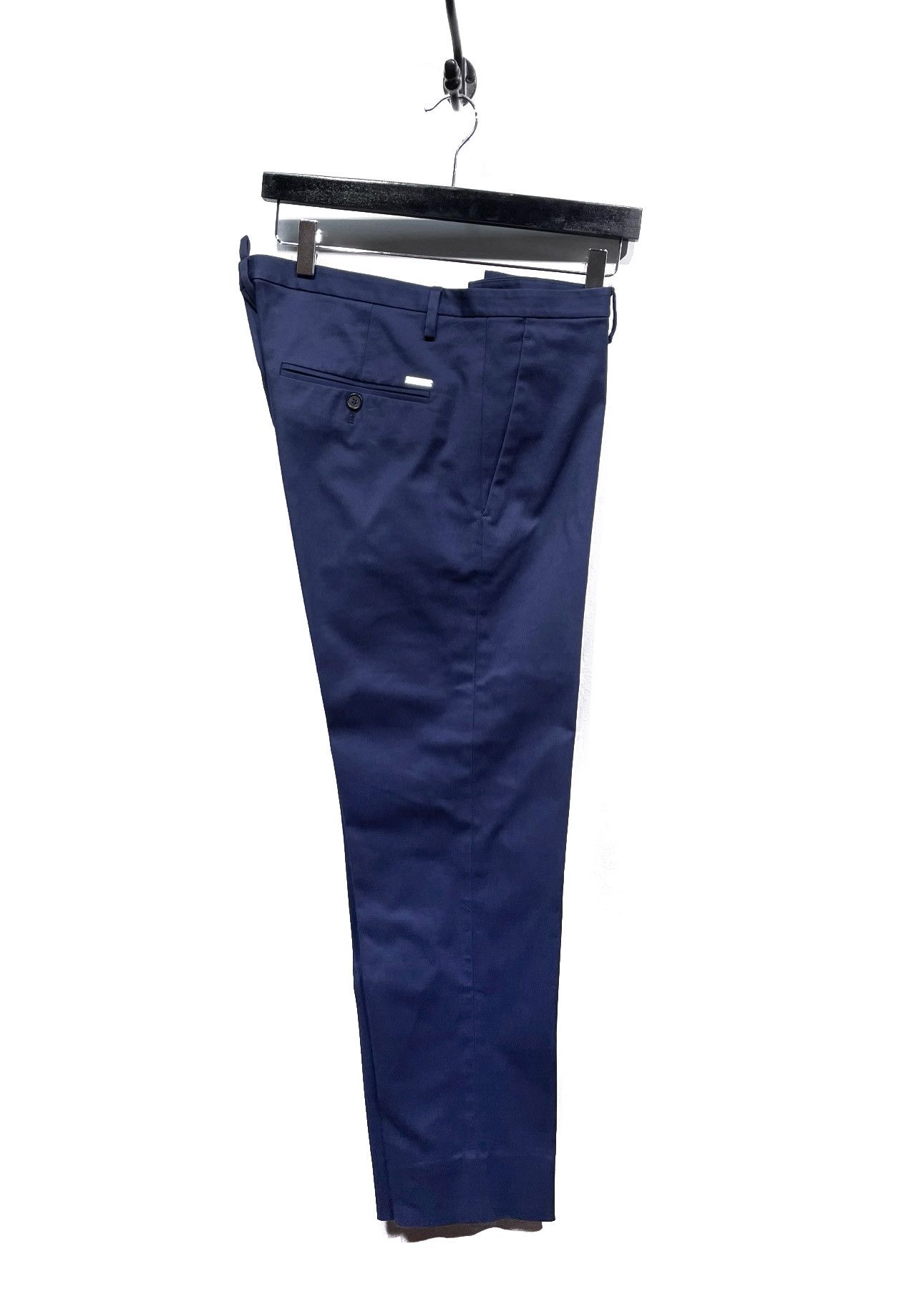 Dsquared2 Dsquared2 Navy Blue Pleated Chino Trousers Size US 32 / EU 48 - 1 Thumbnail
