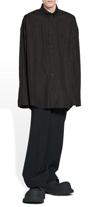 Balenciaga o1tr1nto0825 Shirt Oversized in Black Size US XXL / EU 58 / 5 - 5 Thumbnail