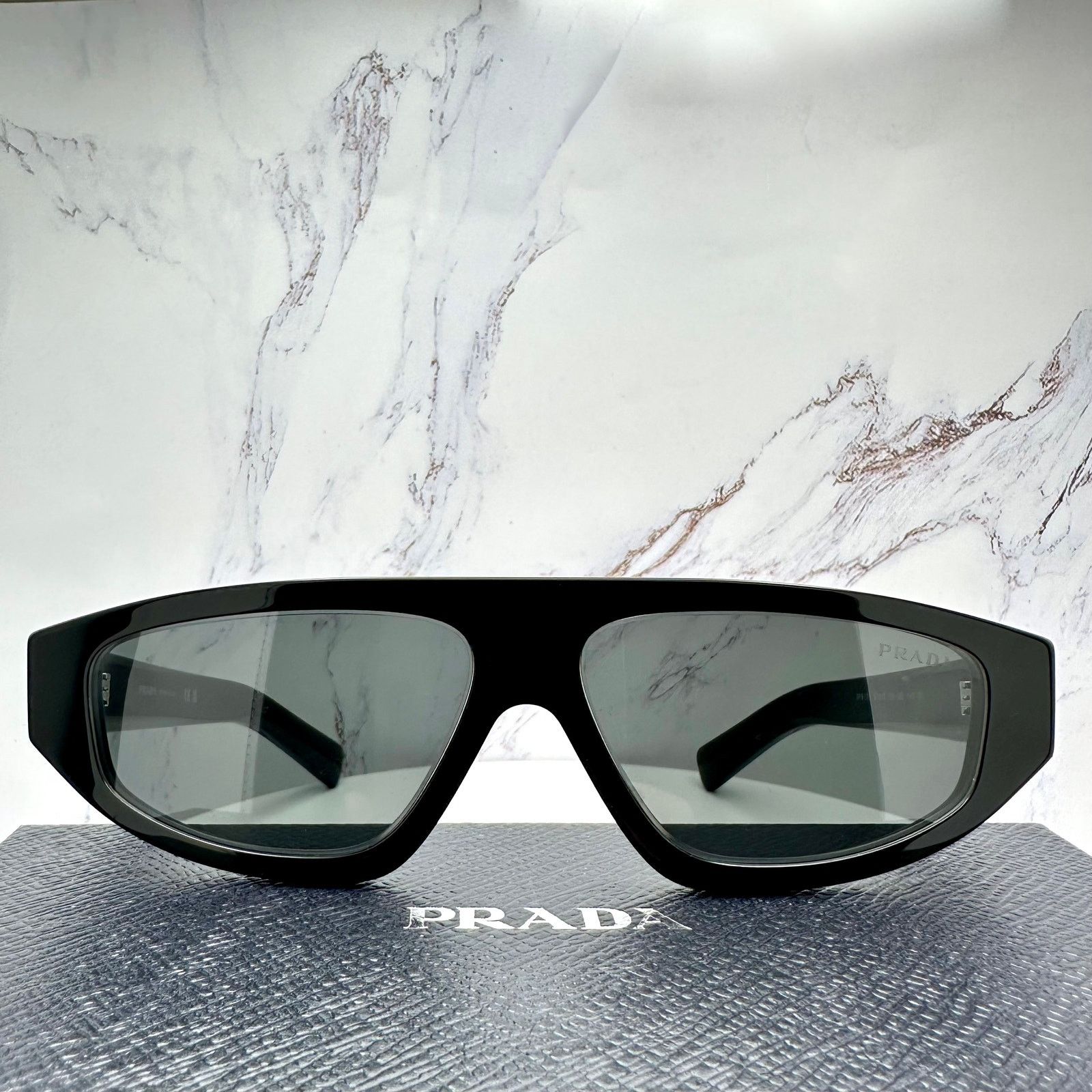 Prada New PRADA Sunglasses Black Gray Lens Authentic Prada Size ONE SIZE - 10 Thumbnail