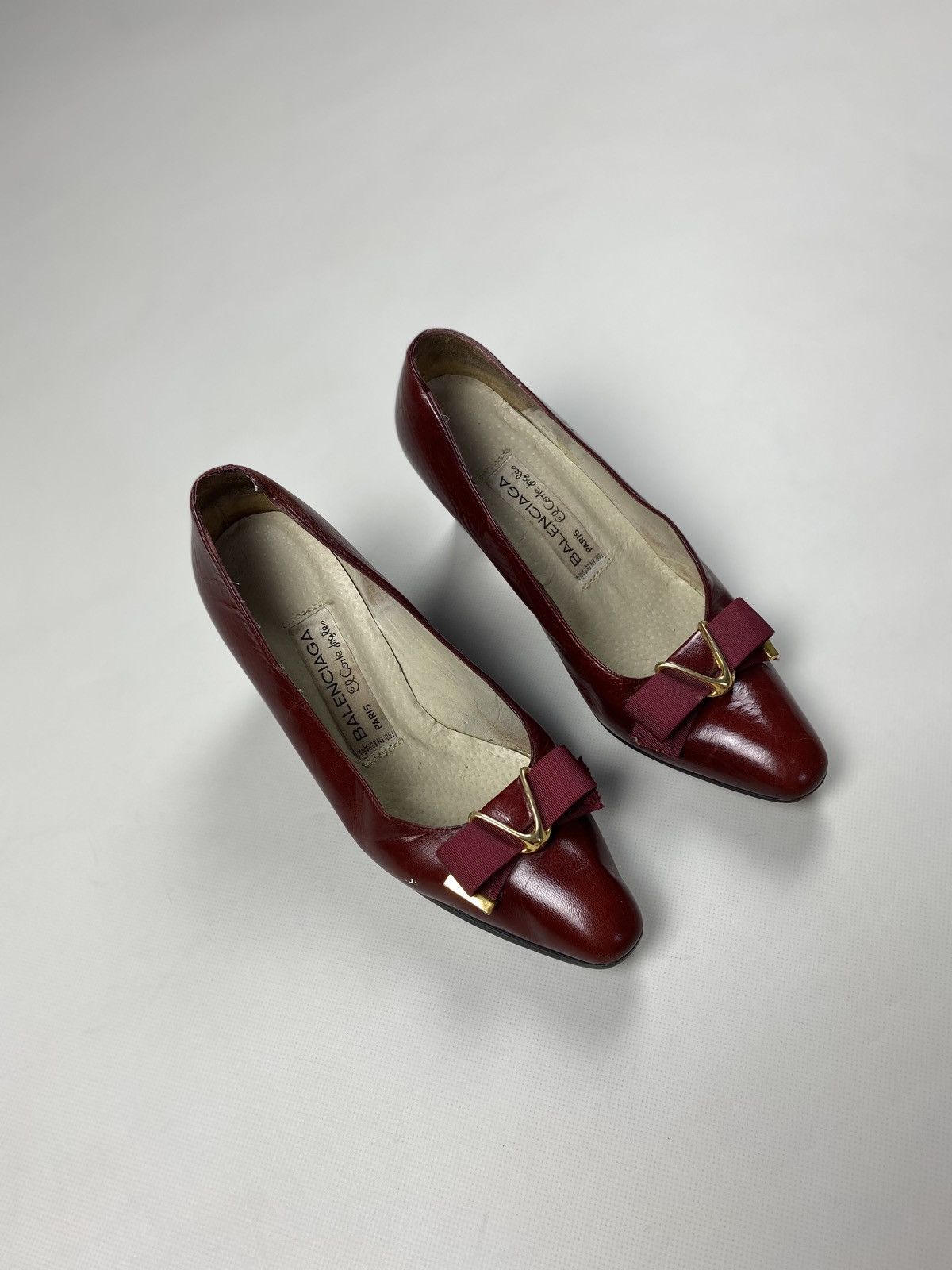 Balenciaga × Vintage Balenciaga vintage ladies leather heels size 38 Size US 8 / IT 38 - 6 Thumbnail