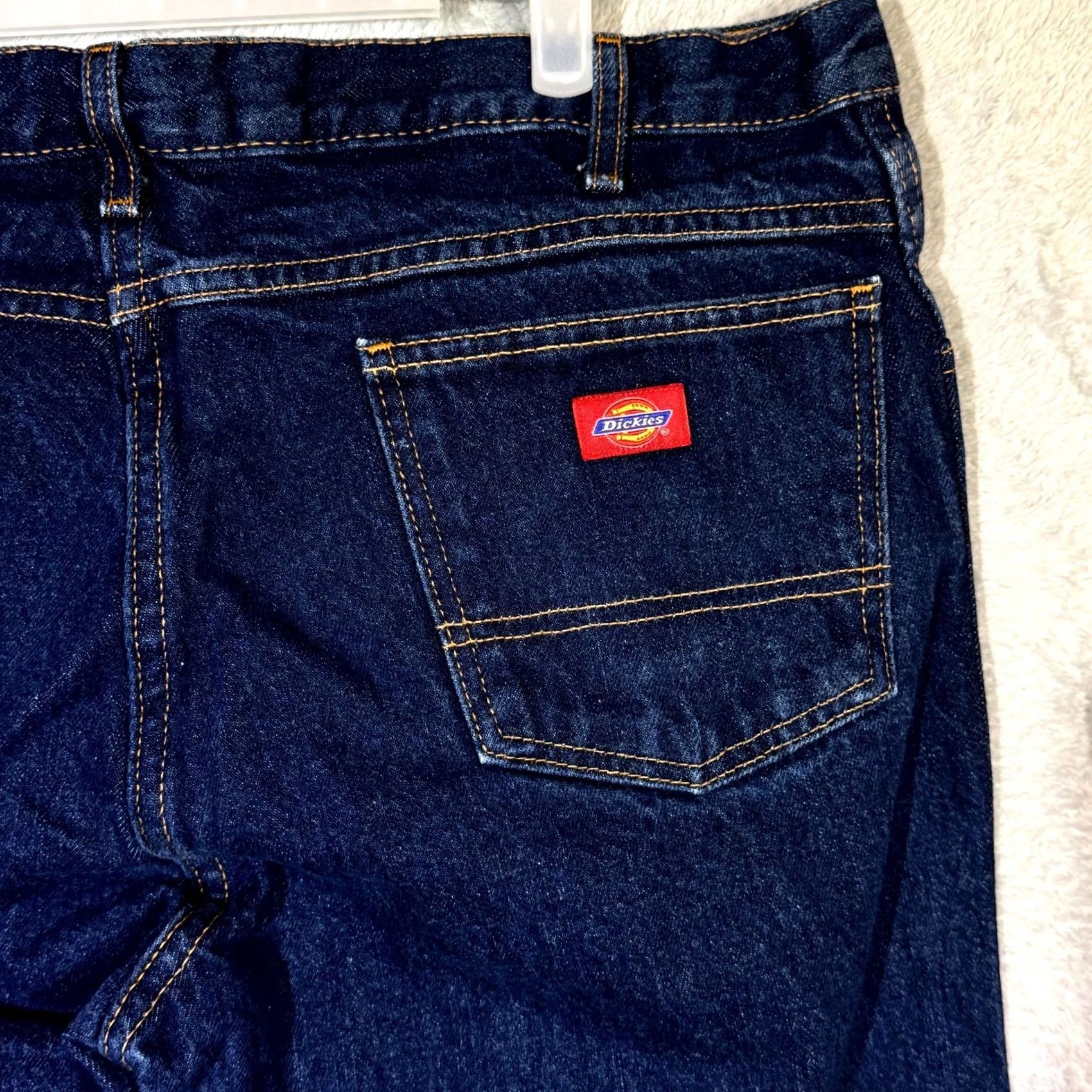Dickies Dickies Jeans Men’s 38x36 Blue Denim 100% Cotton Regular Fit Straight Leg Jeans Size US 38 / EU 54 - 7 Thumbnail