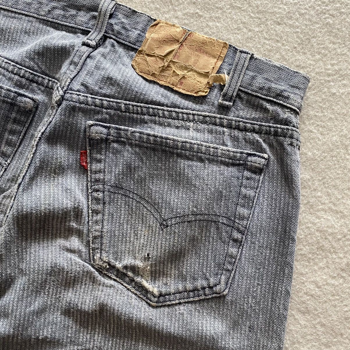 Levi's × Vintage Vintage 80's Levis 501 Herringbone Distressed Denim w29 Size US 29 - 9 Thumbnail