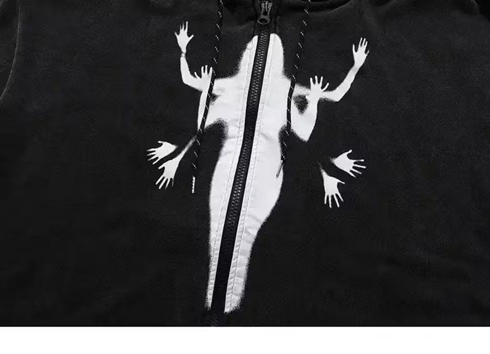 Japanese Brand Vintage Streetwear Hip Hop Oversized Hooded Jacket Size US L / EU 52-54 / 3 - 2 Thumbnail