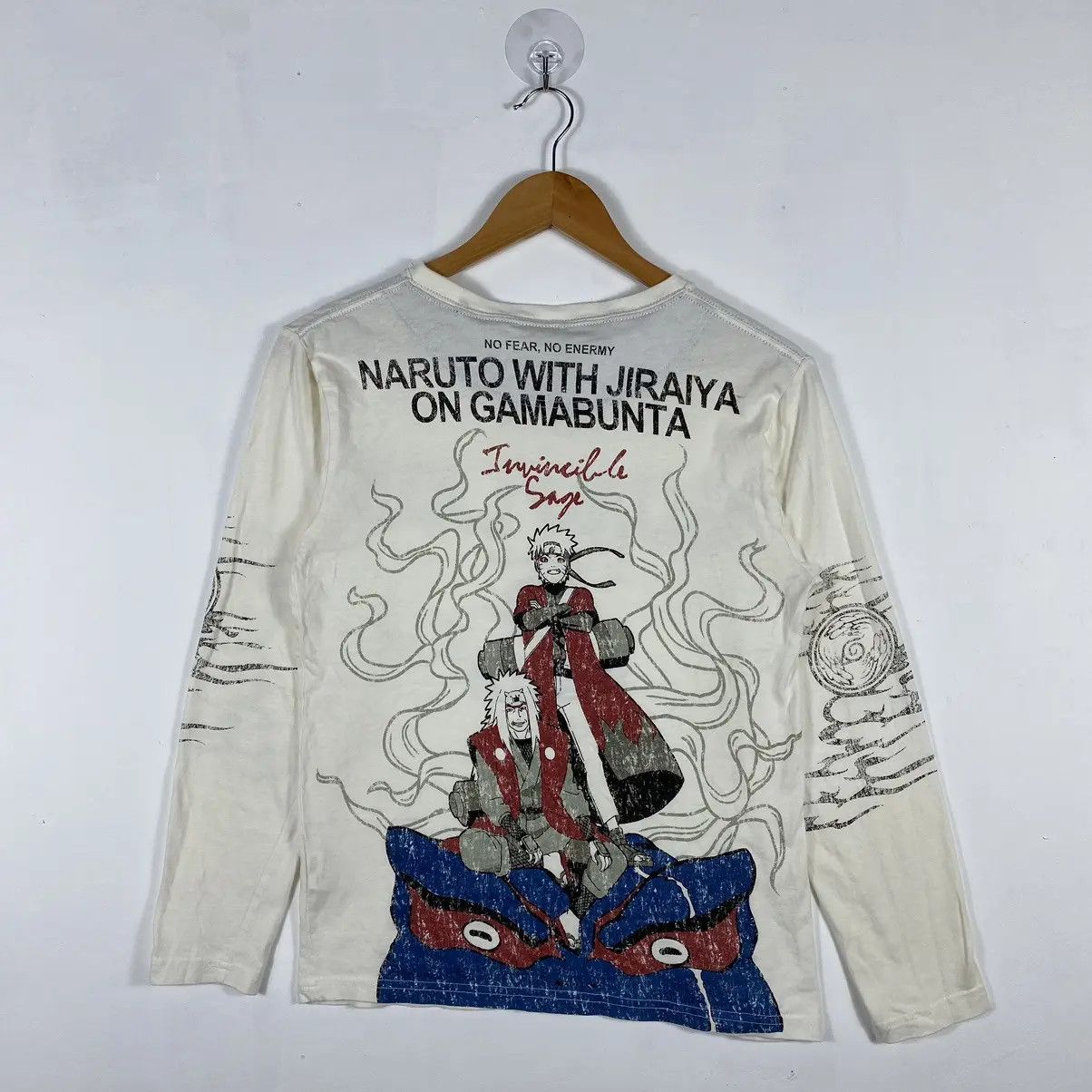 Anime NARUTO SHIPPUDEN Naruto With Jiraiya On Gamabunta Anime Tee Size US S / EU 44-46 / 1 - 2 Thumbnail