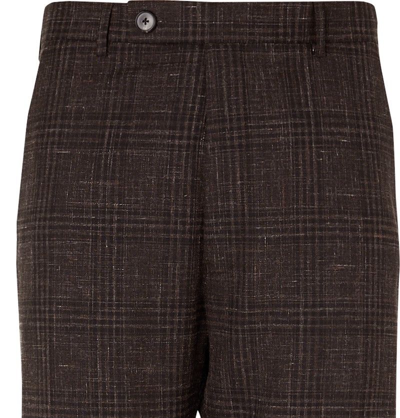 Martine Rose Martine Rose SS20 Brown Virgin Wool & Linen-Blend Trousers Size US 34 / EU 50 - 2 Thumbnail